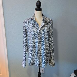 WRANGLERS Mens Retro Western Snap Shirt Sz Large Cowboy Texas Ranch